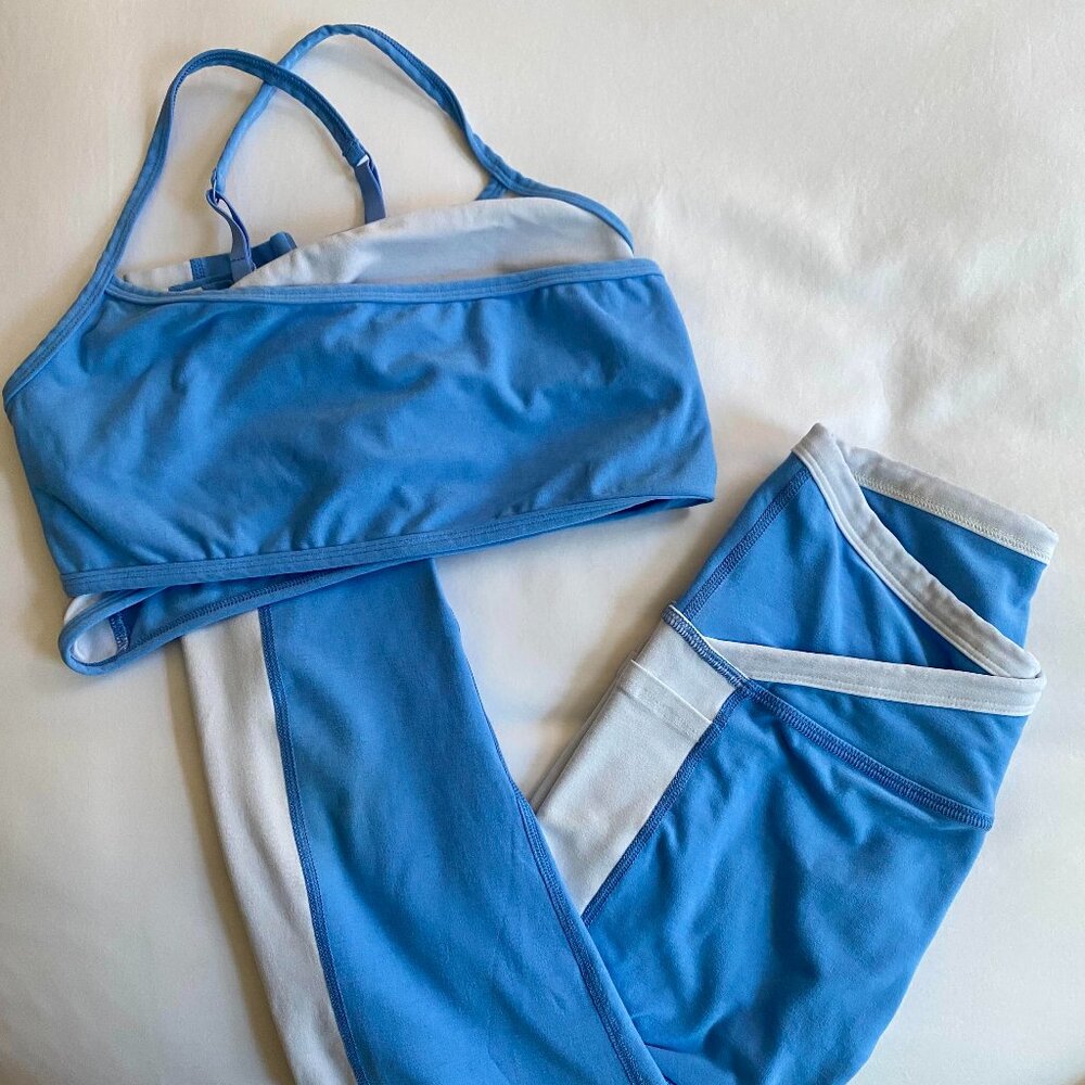 Beyond Yoga Light Blue Workout Set